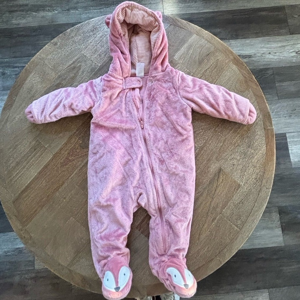 Carter's Just One You Baby‎ Girls' Fox Snowsuit/Jumper - Size 6M